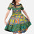 Africa Tribal Mixed Pattern Kid Short Sleeve Dress - Wonder Print Shop