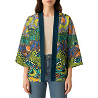 Africa Tribal Mixed Pattern Kimono - Wonder Print Shop