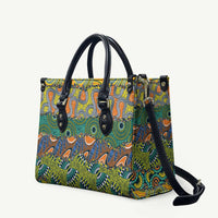 Africa Tribal Mixed Pattern Leather Bag - Wonder Print Shop