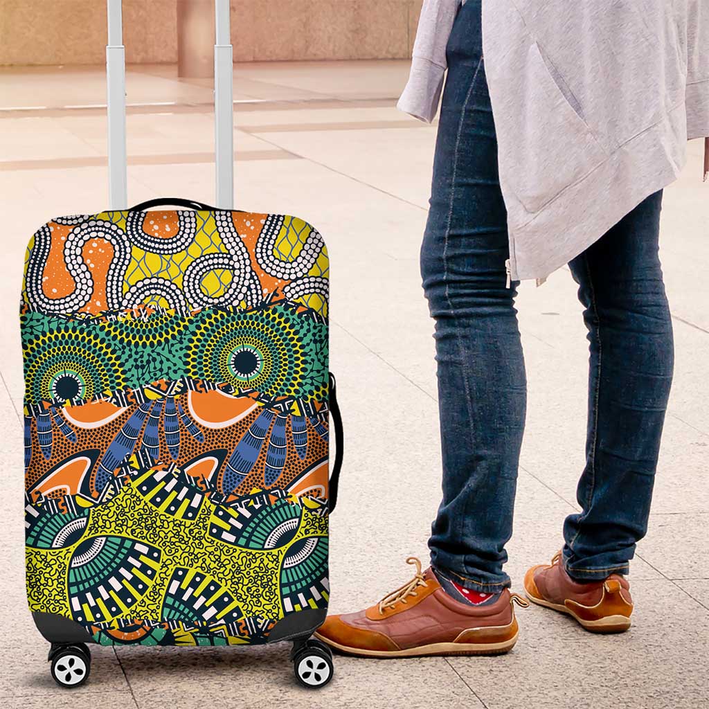 Africa Tribal Mixed Pattern Luggage Cover - Wonder Print Shop