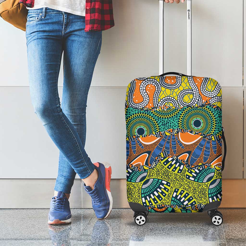 Africa Tribal Mixed Pattern Luggage Cover - Wonder Print Shop