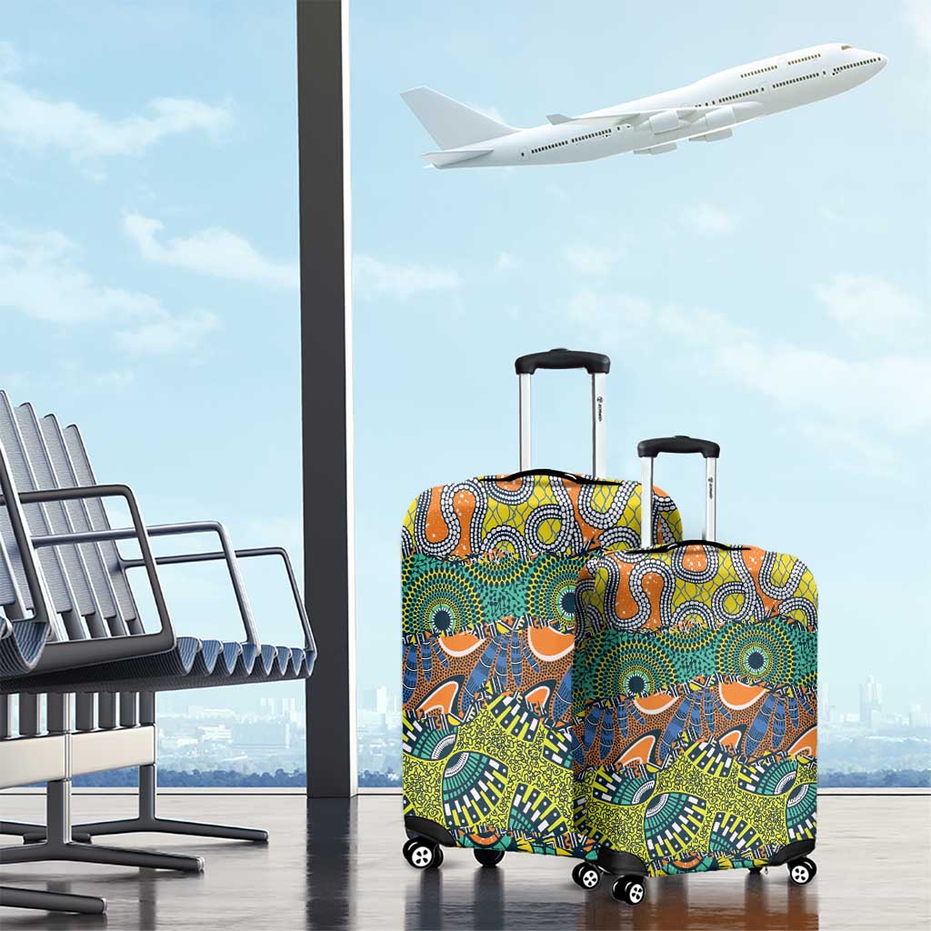 Africa Tribal Mixed Pattern Luggage Cover - Wonder Print Shop