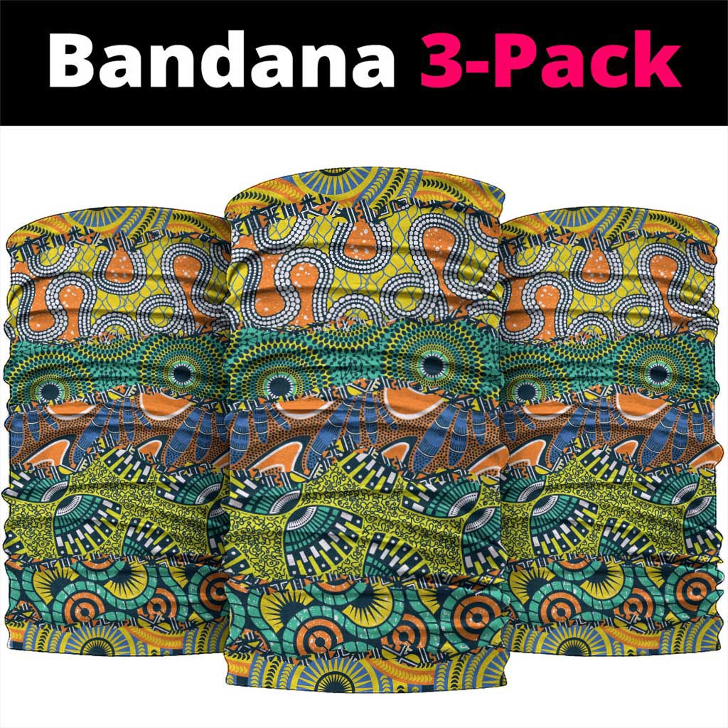Africa Tribal Mixed Pattern Neck Gaiter - Wonder Print Shop
