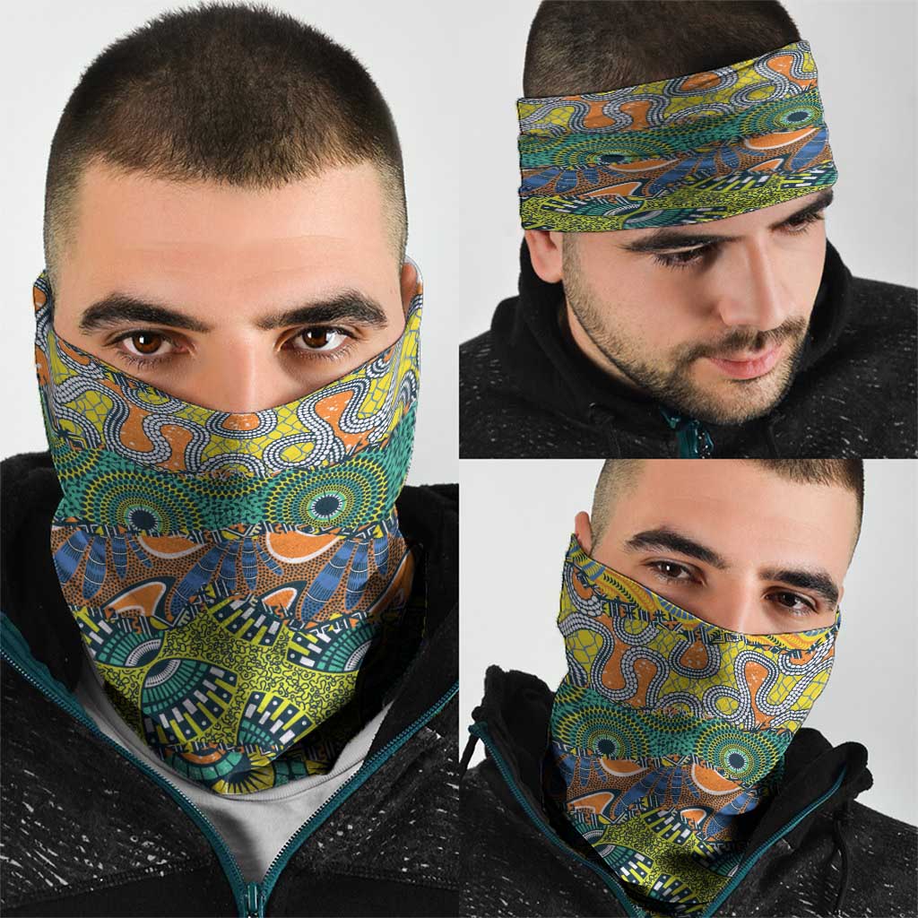 Africa Tribal Mixed Pattern Neck Gaiter - Wonder Print Shop