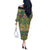Africa Tribal Mixed Pattern Off The Shoulder Long Sleeve Dress - Wonder Print Shop