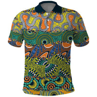 Africa Tribal Mixed Pattern Polo Shirt - Wonder Print Shop