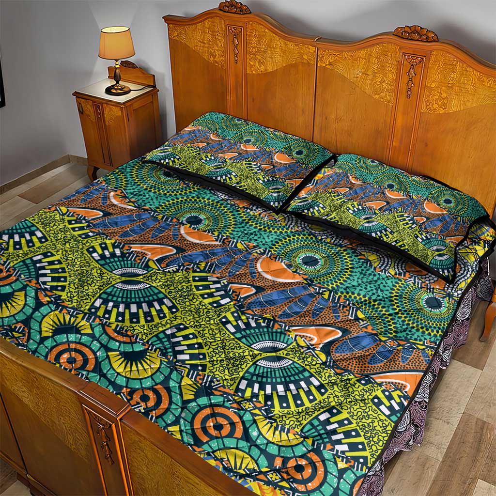 Africa Tribal Mixed Pattern Quilt Bed Set - Wonder Print Shop