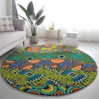 Africa Tribal Mixed Pattern Round Carpet - Wonder Print Shop
