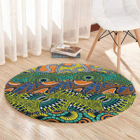 Africa Tribal Mixed Pattern Round Carpet - Wonder Print Shop