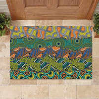 Africa Tribal Mixed Pattern Rubber Doormat - Wonder Print Shop