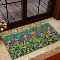 Africa Tribal Mixed Pattern Rubber Doormat - Wonder Print Shop