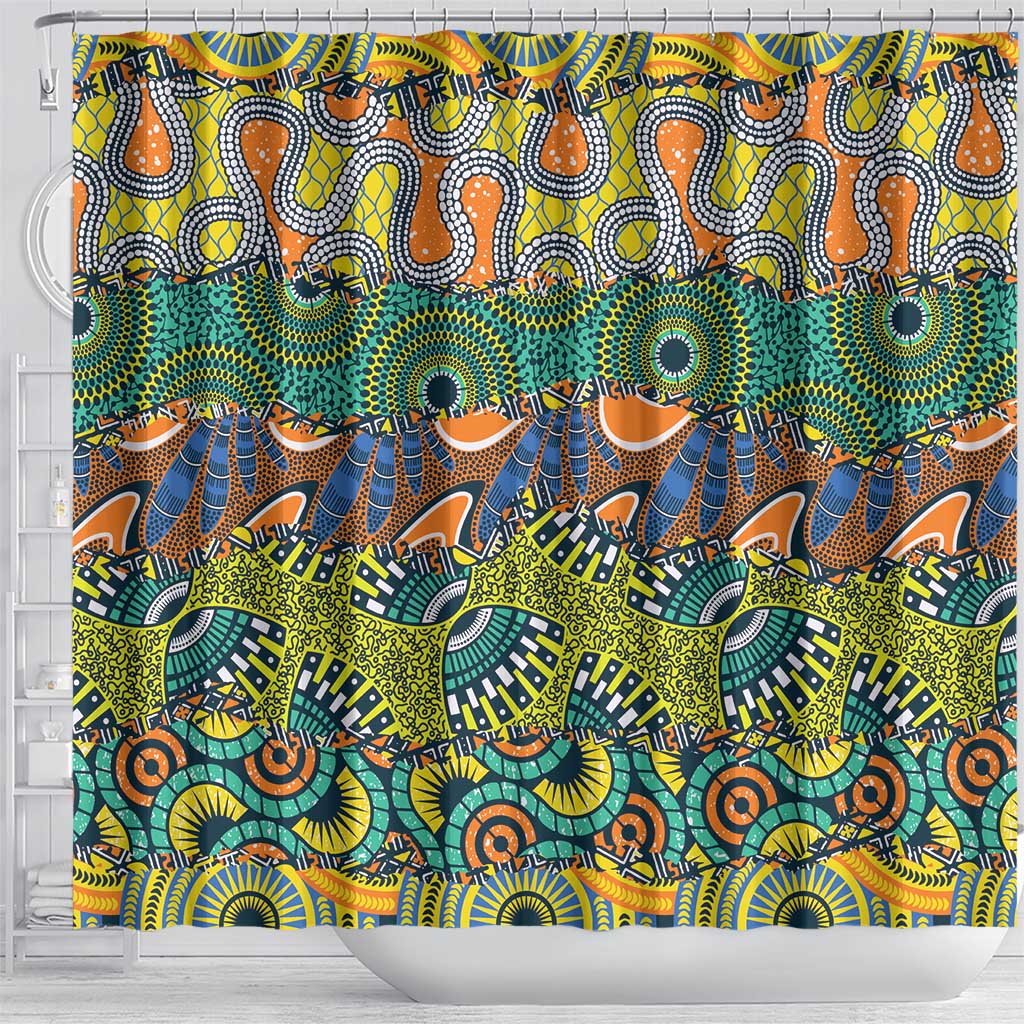 Africa Tribal Mixed Pattern Shower Curtain - Wonder Print Shop