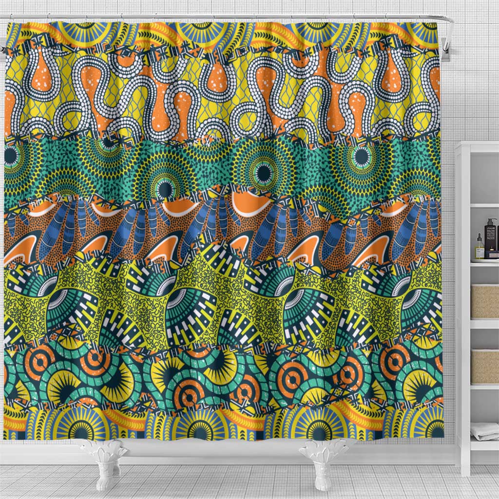 Africa Tribal Mixed Pattern Shower Curtain - Wonder Print Shop