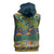 Africa Tribal Mixed Pattern Sleeveless Zip Hoodie - Wonder Print Shop