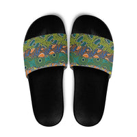 Africa Tribal Mixed Pattern Slide Sandals - Wonder Print Shop