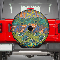 Africa Tribal Mixed Pattern Spare Tire Cover - Wonder Print Shop