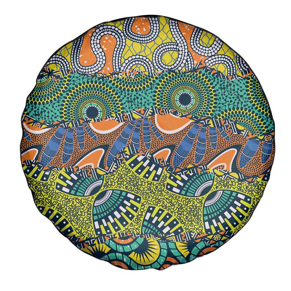 Africa Tribal Mixed Pattern Spare Tire Cover - Wonder Print Shop