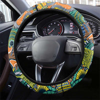 Africa Tribal Mixed Pattern Steering Wheel Cover - Wonder Print Shop