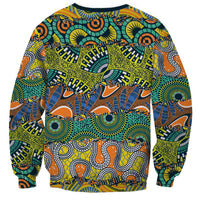 Africa Tribal Mixed Pattern Sweatshirt - Wonder Print Shop