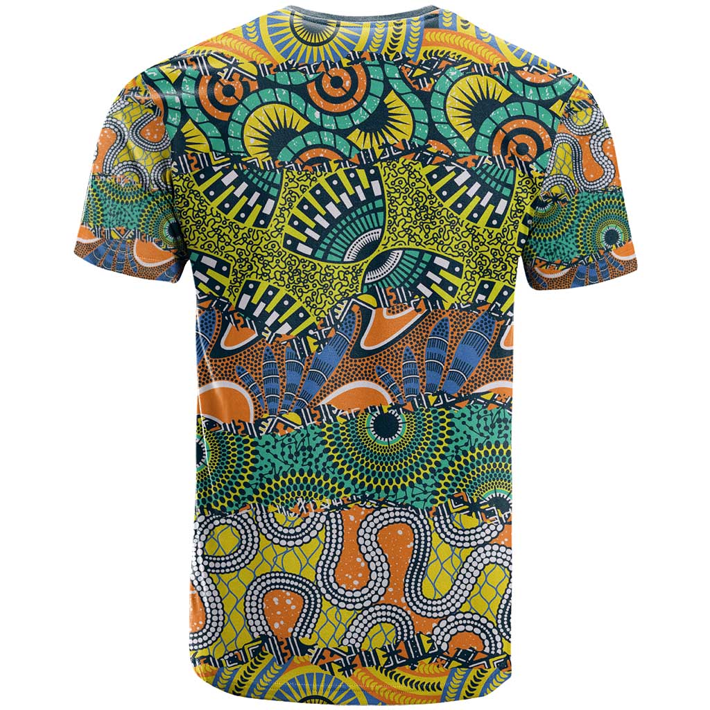 Africa Tribal Mixed Pattern T Shirt - Wonder Print Shop