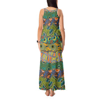 Africa Tribal Mixed Pattern Tank Maxi Dress - Wonder Print Shop