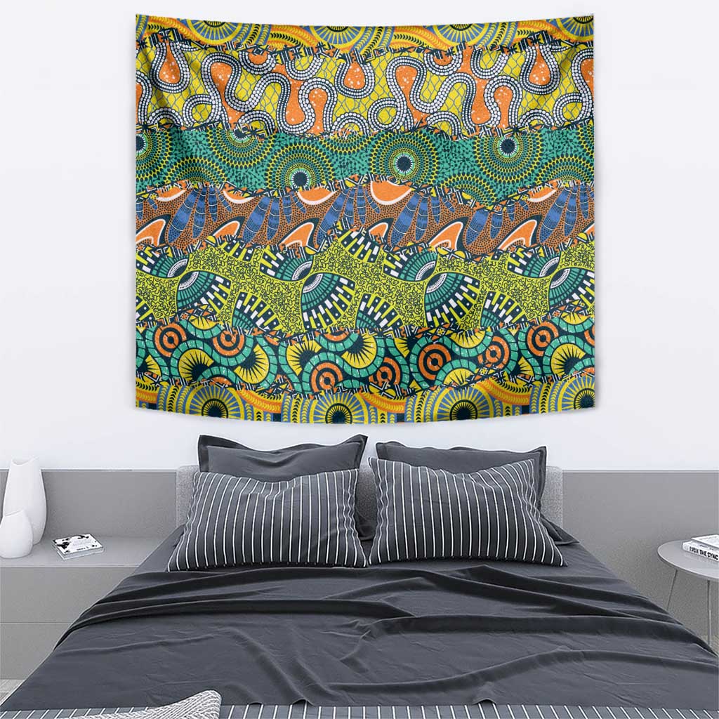 Africa Tribal Mixed Pattern Tapestry - Wonder Print Shop