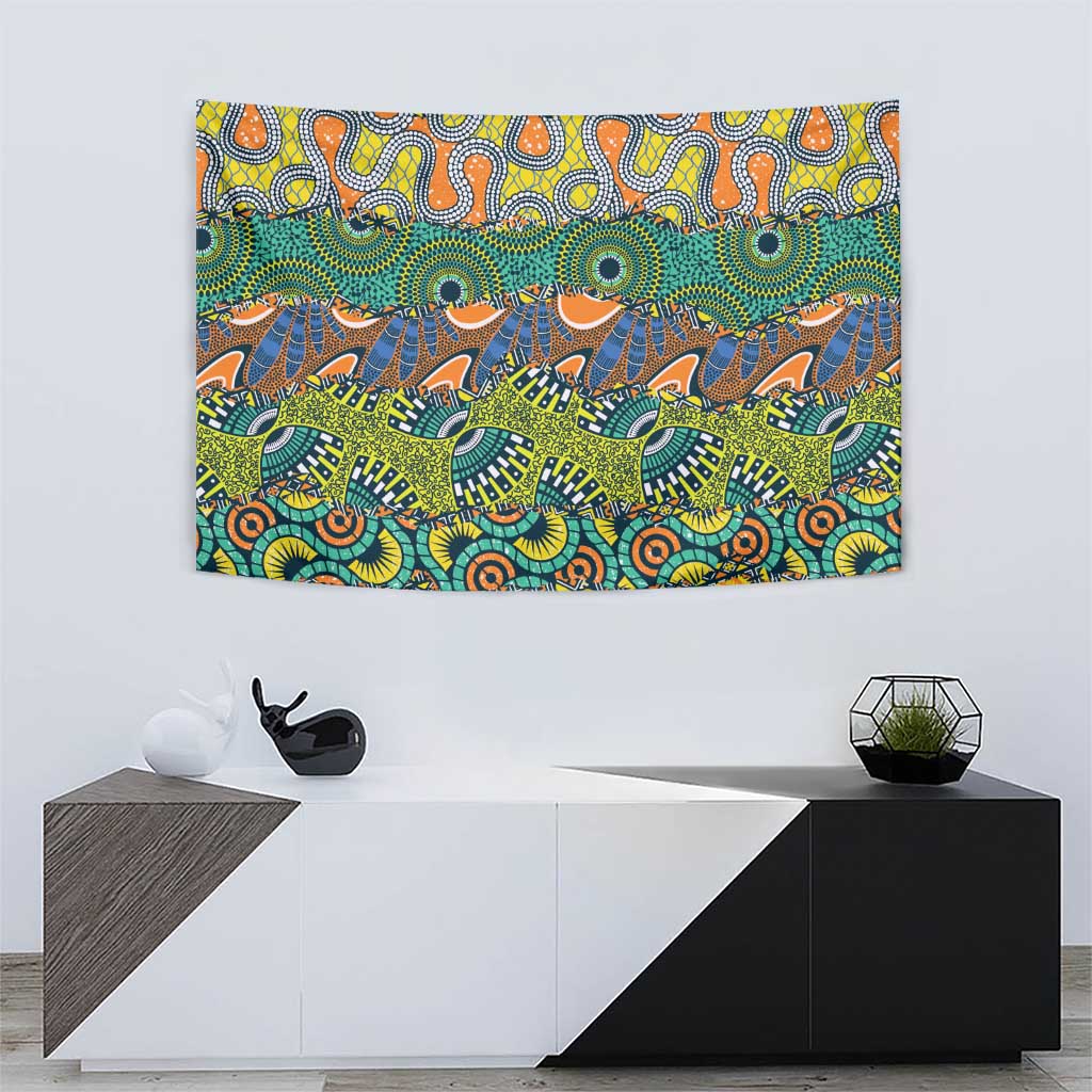 Africa Tribal Mixed Pattern Tapestry - Wonder Print Shop