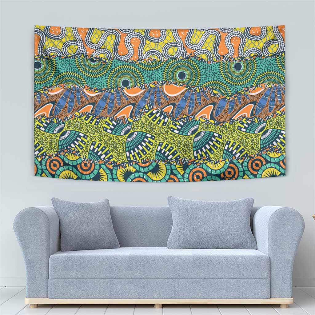 Africa Tribal Mixed Pattern Tapestry - Wonder Print Shop