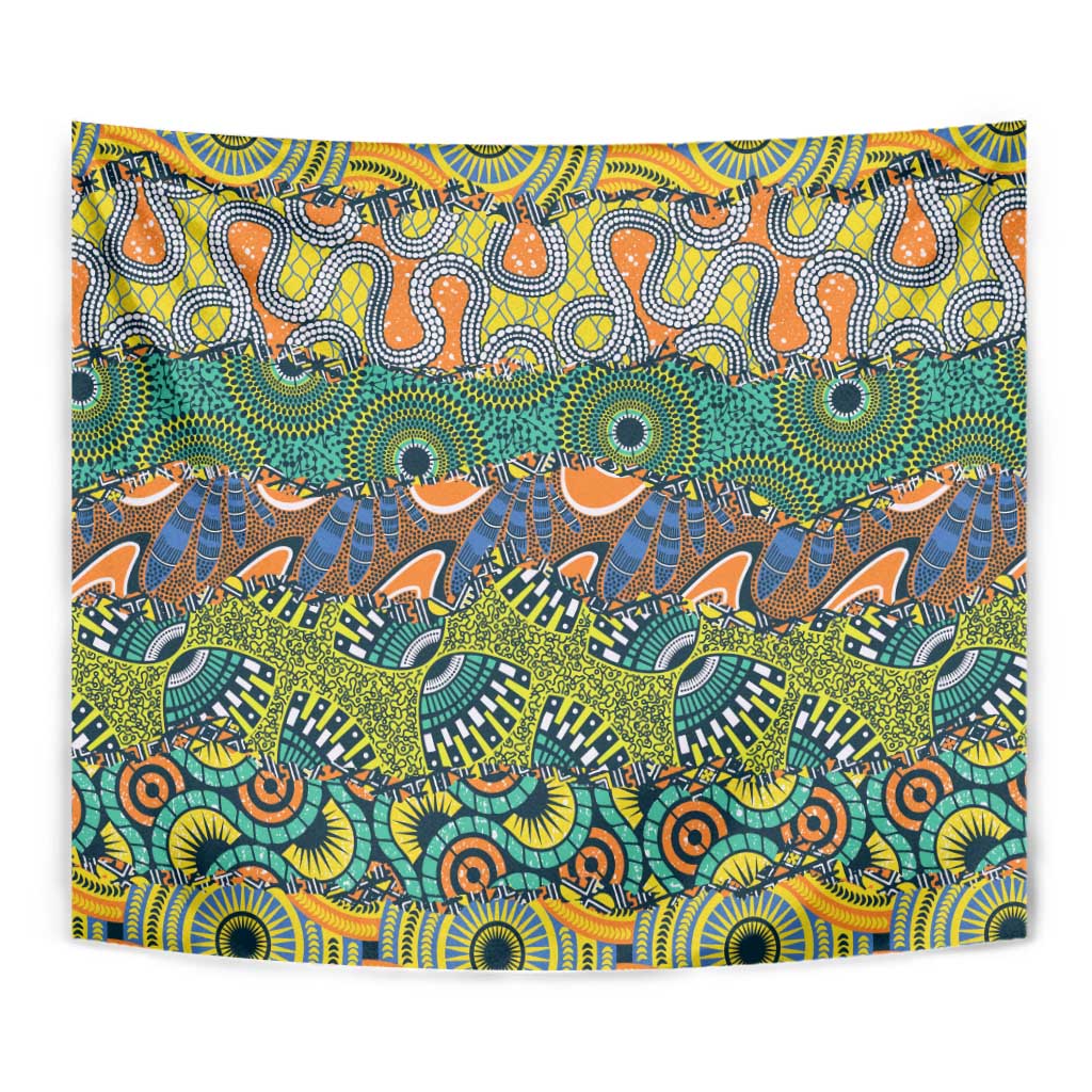 Africa Tribal Mixed Pattern Tapestry - Wonder Print Shop