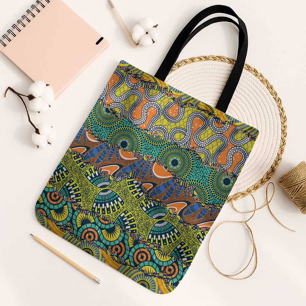Africa Tribal Mixed Pattern Tote Bag - Wonder Print Shop