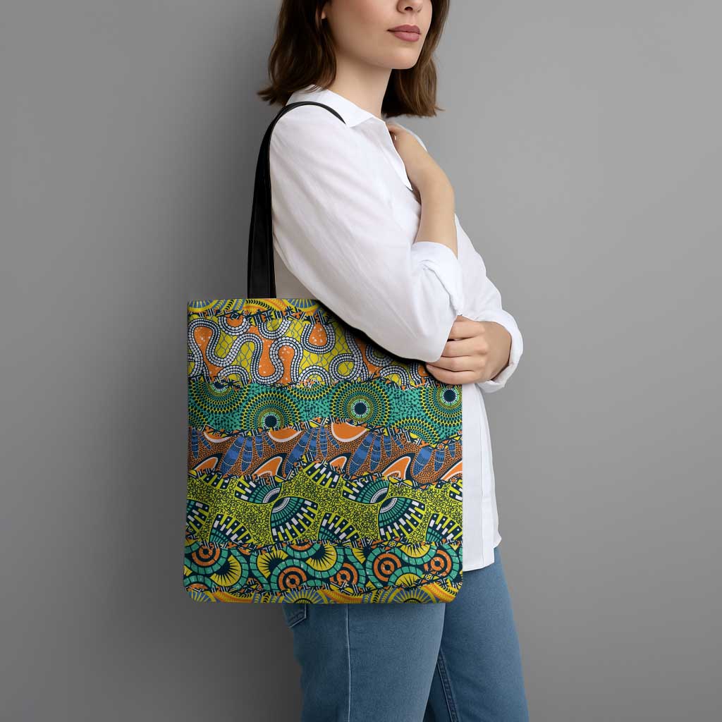 Africa Tribal Mixed Pattern Tote Bag - Wonder Print Shop