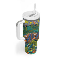 Africa Tribal Mixed Pattern Tumbler With Handle - Wonder Print Shop