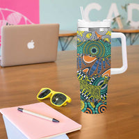 Africa Tribal Mixed Pattern Tumbler With Handle - Wonder Print Shop