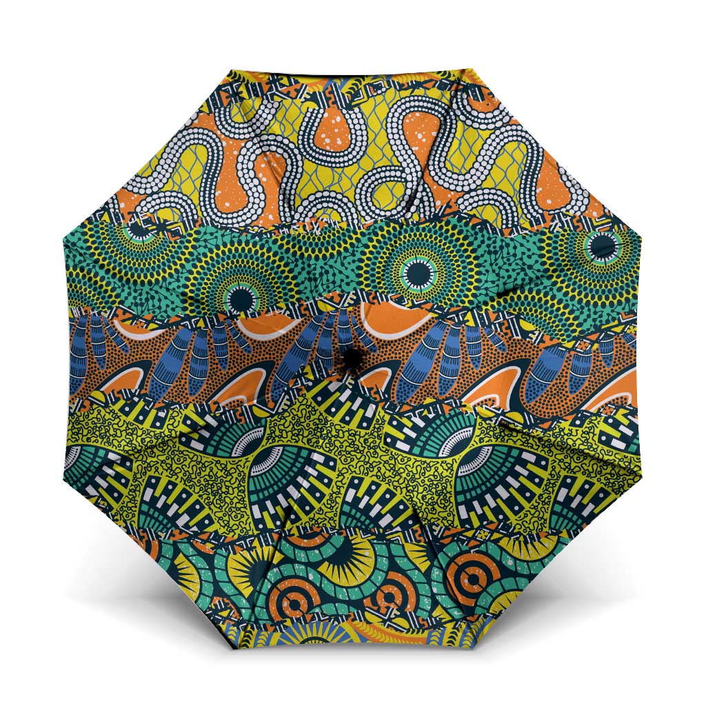 Africa Tribal Mixed Pattern Umbrella - Wonder Print Shop