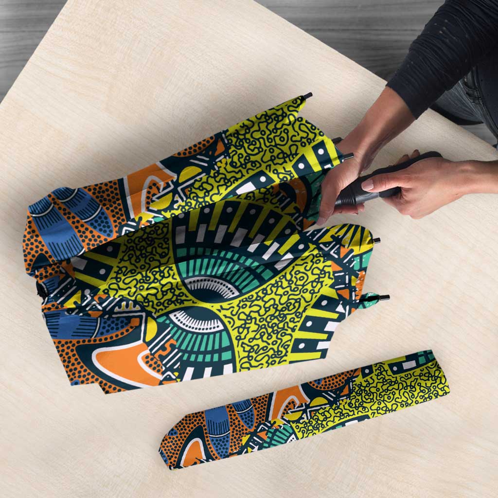 Africa Tribal Mixed Pattern Umbrella - Wonder Print Shop