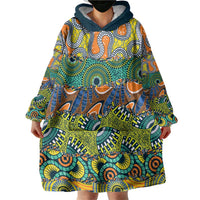 Africa Tribal Mixed Pattern Wearable Blanket Hoodie - Wonder Print Shop