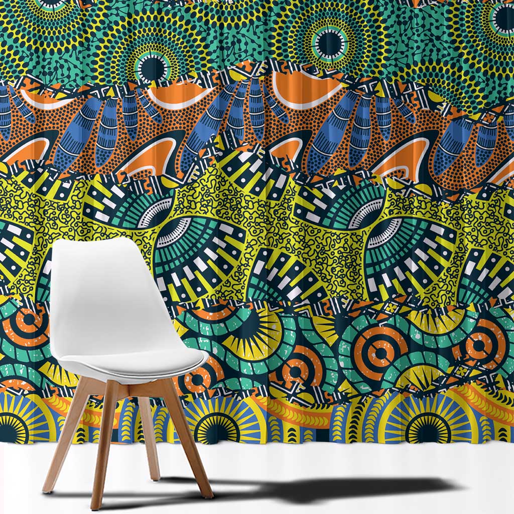 Africa Tribal Mixed Pattern Window Curtain - Wonder Print Shop