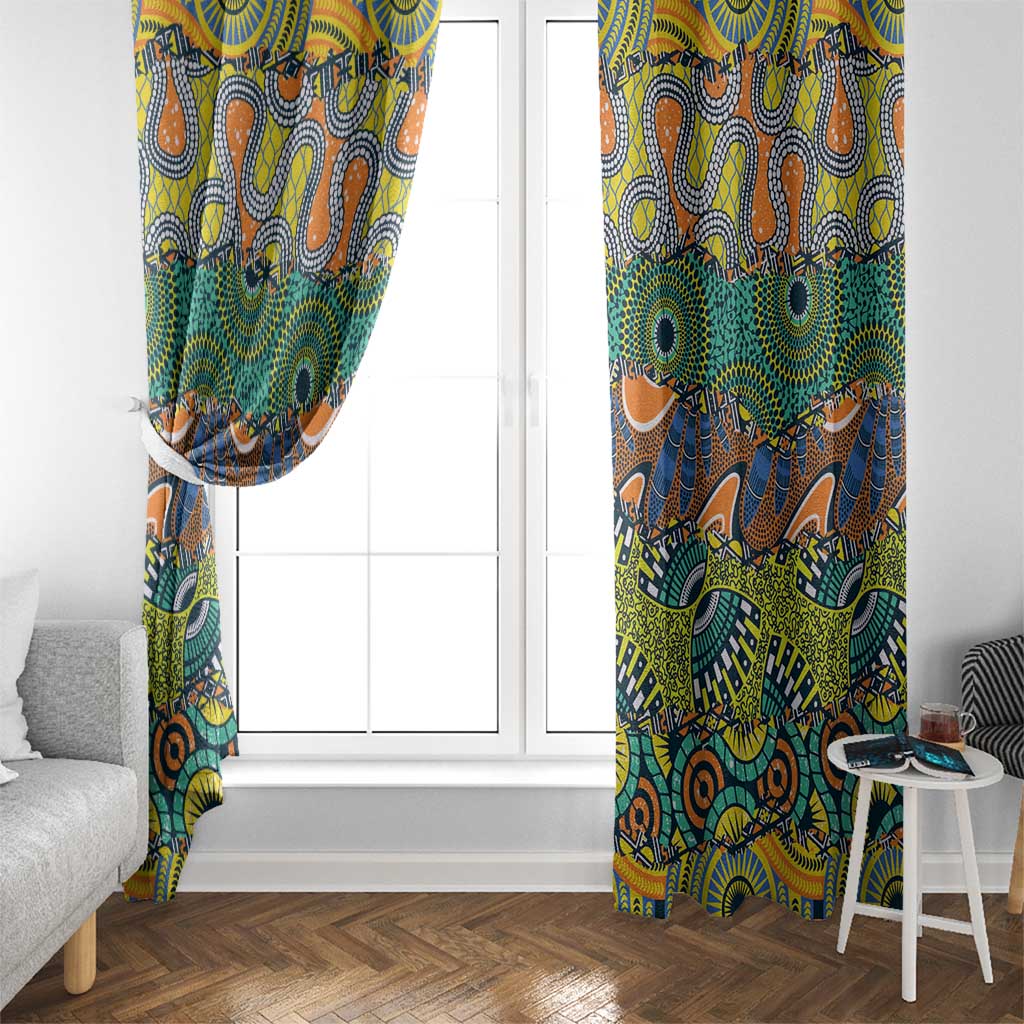 Africa Tribal Mixed Pattern Window Curtain - Wonder Print Shop