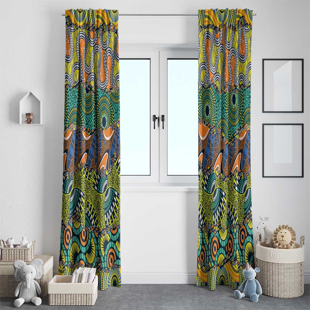 Africa Tribal Mixed Pattern Window Curtain - Wonder Print Shop
