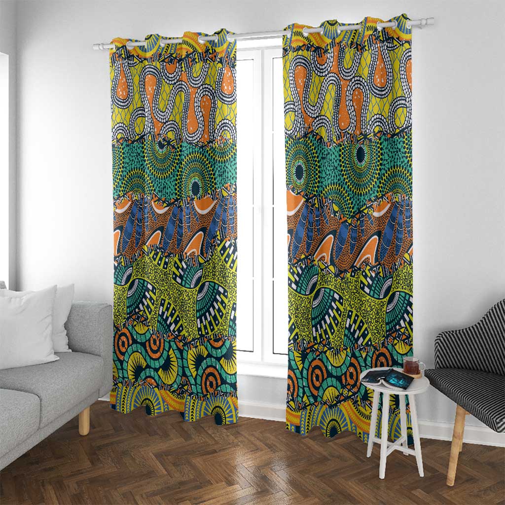 Africa Tribal Mixed Pattern Window Curtain - Wonder Print Shop