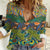 Africa Tribal Mixed Pattern Women Casual Shirt - Wonder Print Shop