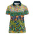 Africa Tribal Mixed Pattern Women Polo Shirt - Wonder Print Shop
