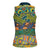 Africa Tribal Mixed Pattern Women Sleeveless Polo Shirt - Wonder Print Shop