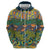 Africa Tribal Mixed Pattern Zip Hoodie - Wonder Print Shop