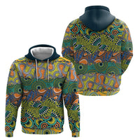 Africa Tribal Mixed Pattern Zip Hoodie - Wonder Print Shop