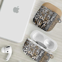Africa Tribal Pattern Mixed Leopard Skin AirPods Case - Wonder Print Shop