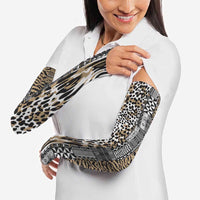 Africa Tribal Pattern Mixed Leopard Skin Arm Sleeves - Wonder Print Shop