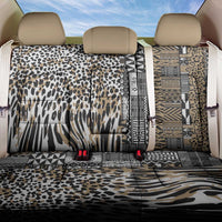 Africa Tribal Pattern Mixed Leopard Skin Back Car Seat Cover - Wonder Print Shop