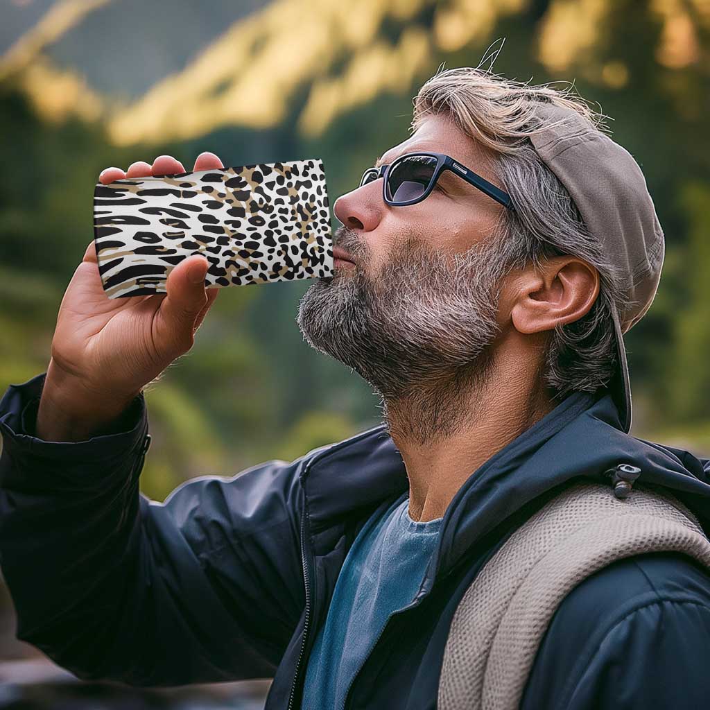 Africa Tribal Pattern Mixed Leopard Skin 4 in 1 Can Cooler Tumbler - Wonder Print Shop