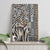 Africa Tribal Pattern Mixed Leopard Skin Canvas Wall Art - Wonder Print Shop